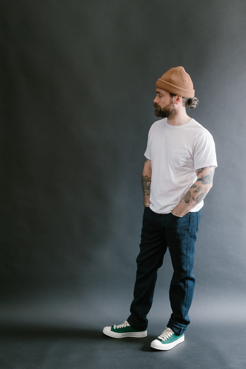 12.5oz - Indigo Sashiko Jeans - Weird Guy