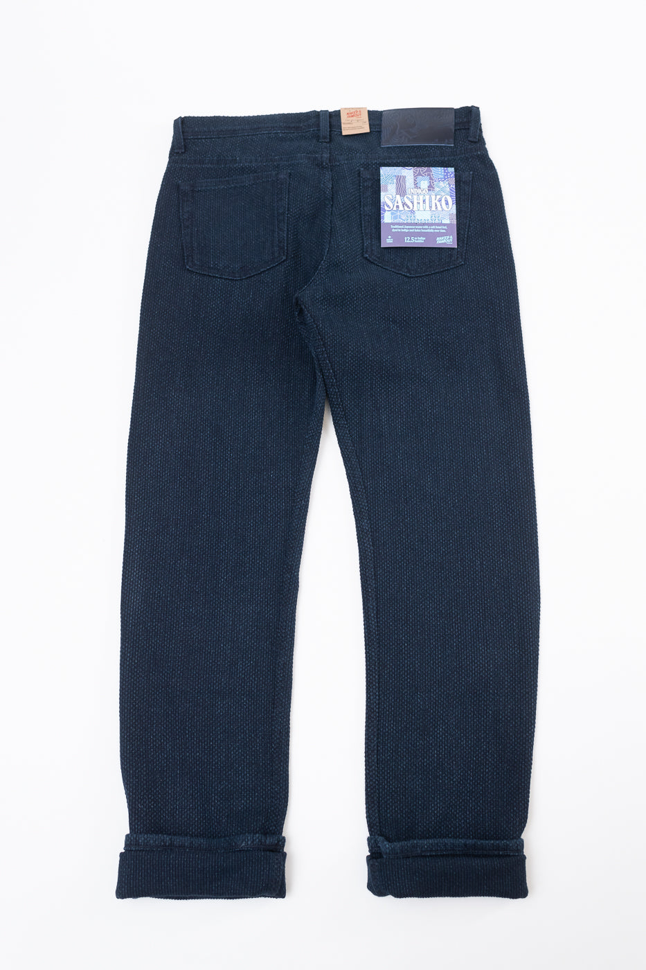 12.5oz - Indigo Sashiko Jeans - Weird Guy