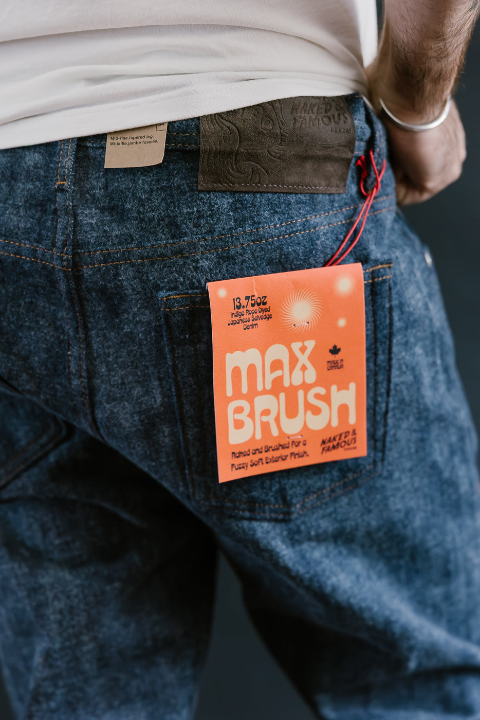 13.75oz - Max Brush Selvedge - Weird Guy