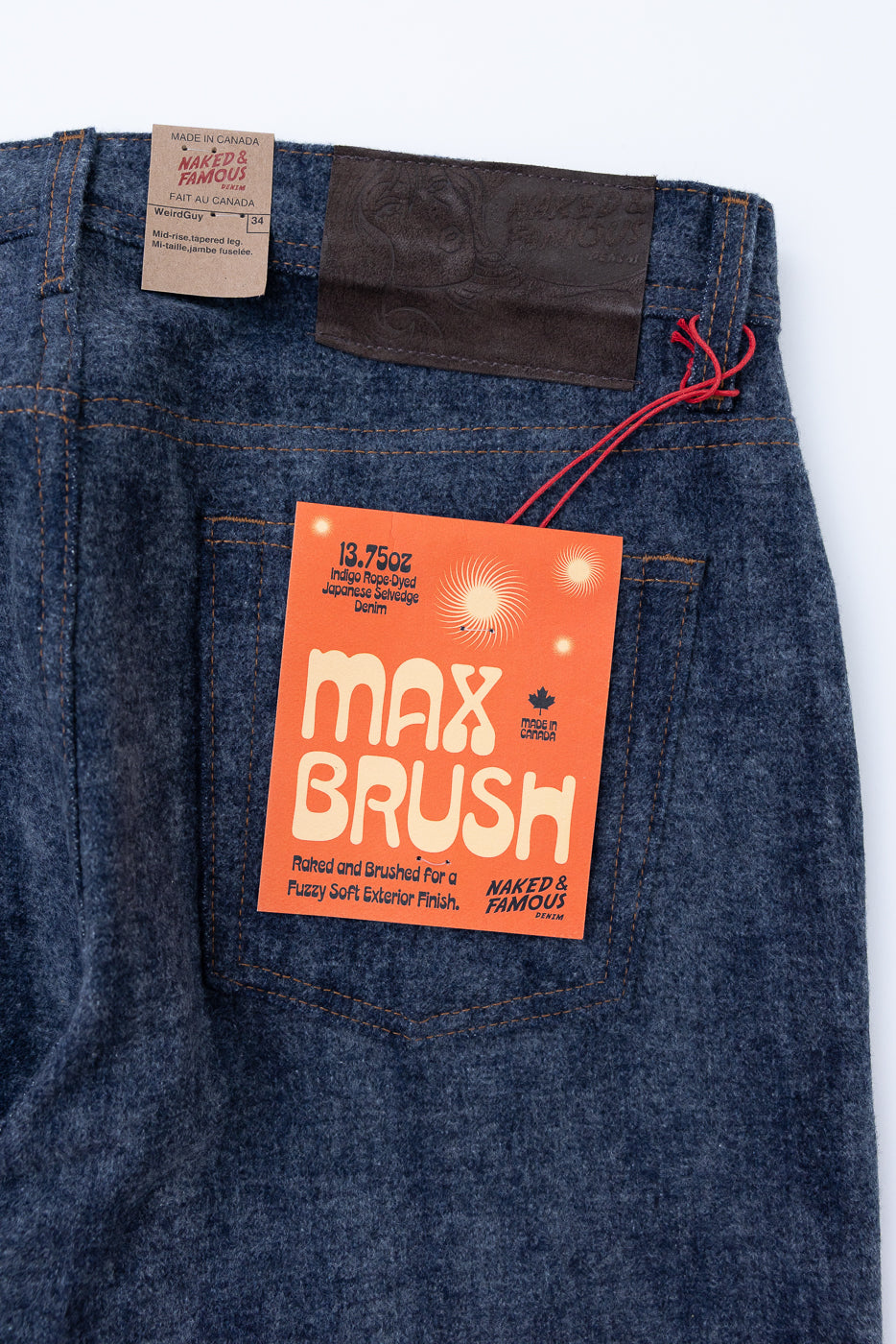 13.75oz - Max Brush Selvedge - Weird Guy