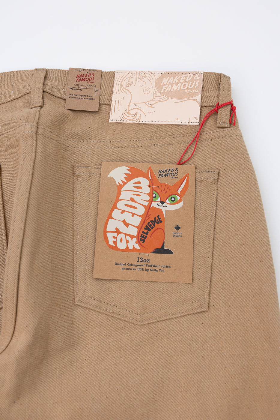 13oz - Brown Fox Selvedge - Weird Guy | Dant