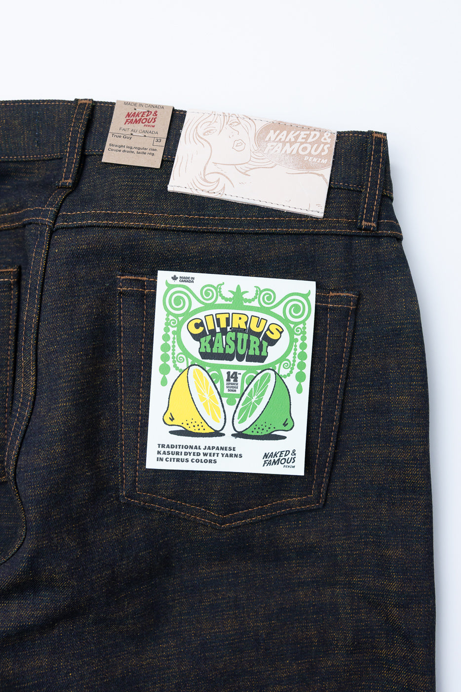 14oz - Citrus Kasuri Selvedge - True Guy | Dant