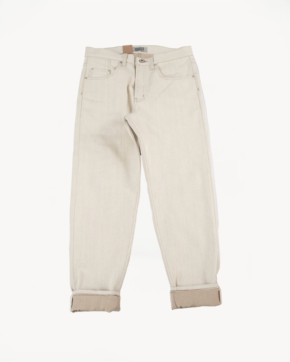 13.6oz - All Natural Ecru Foxfibre® Selvedge - Easy Guy