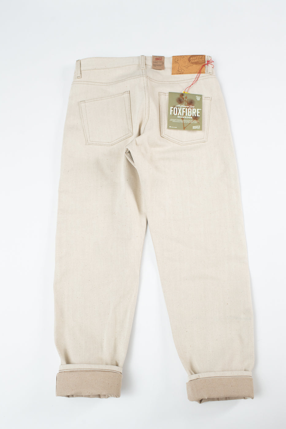 13.6oz - All Natural Ecru Foxfibre® Selvedge - Easy Guy