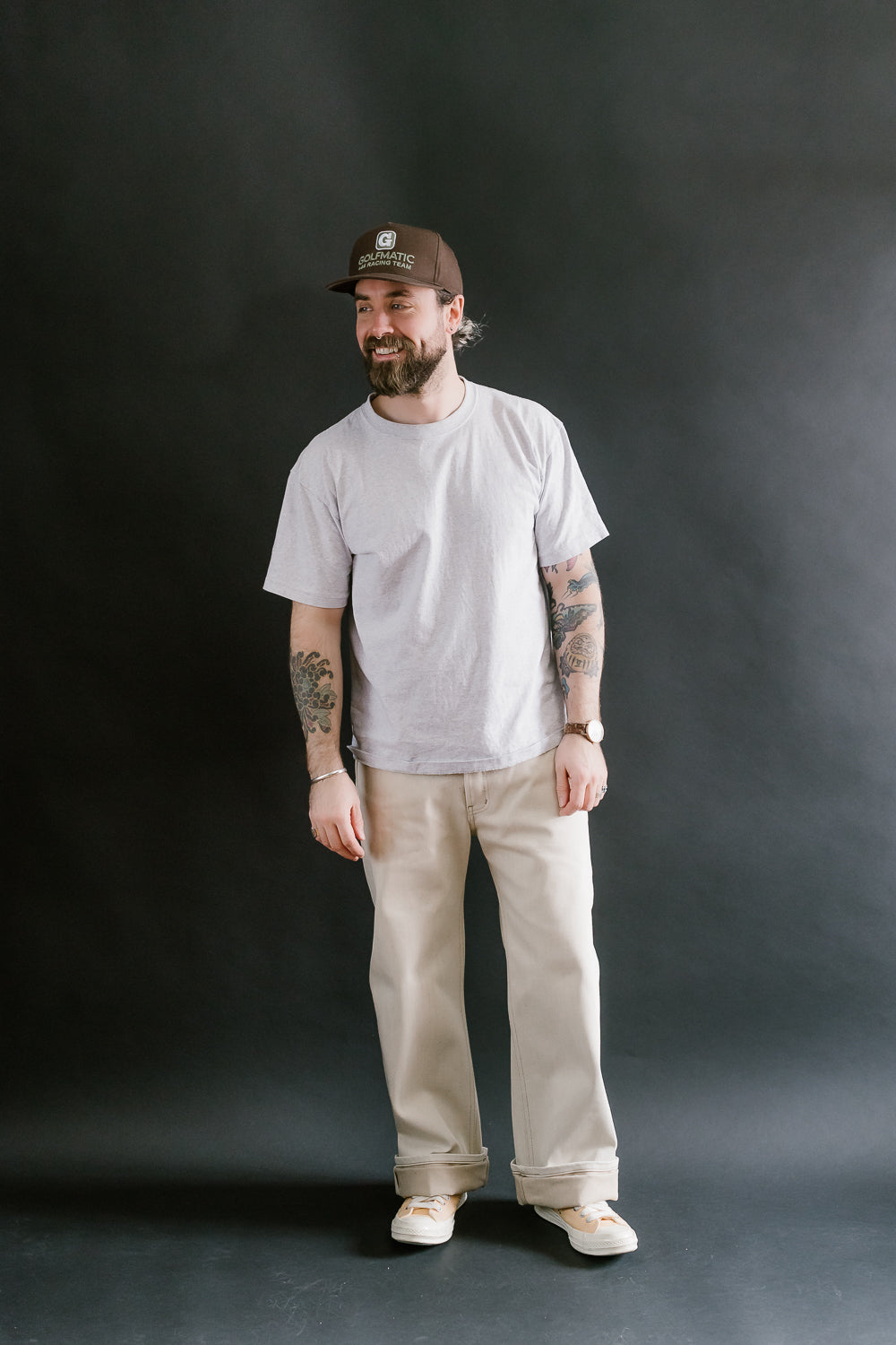 13.6oz - All Natural Ecru Foxfibre® Selvedge - Strong Guy