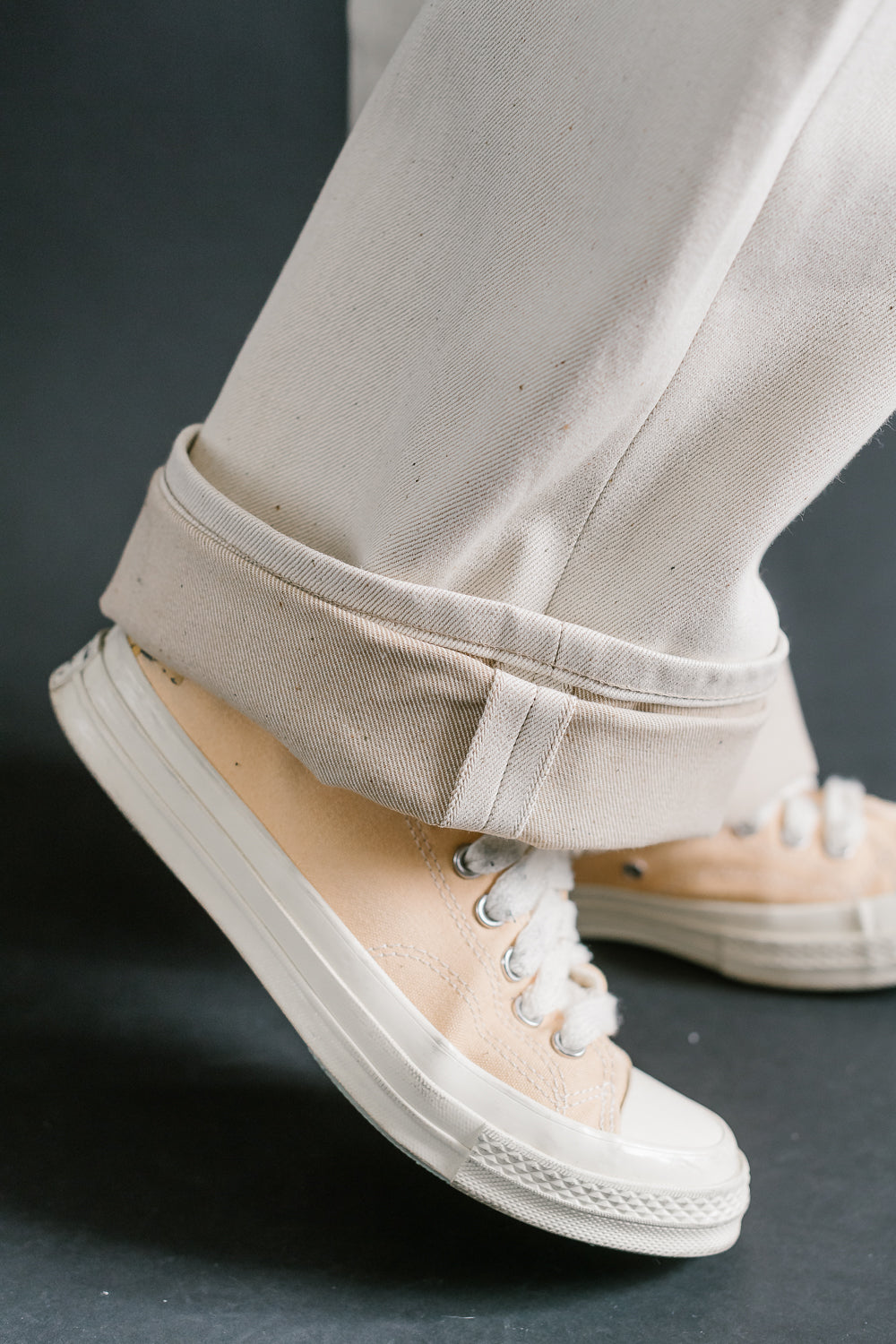 13.6oz - All Natural Ecru Foxfibre® Selvedge - Strong Guy