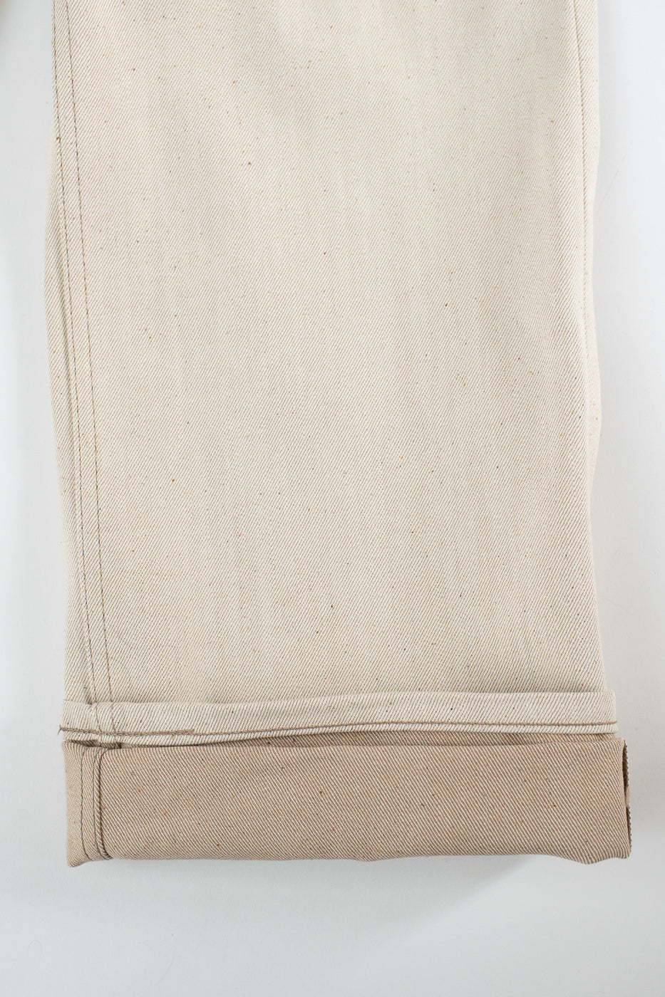 13.6oz - All Natural Ecru Foxfibre® Selvedge - Strong Guy