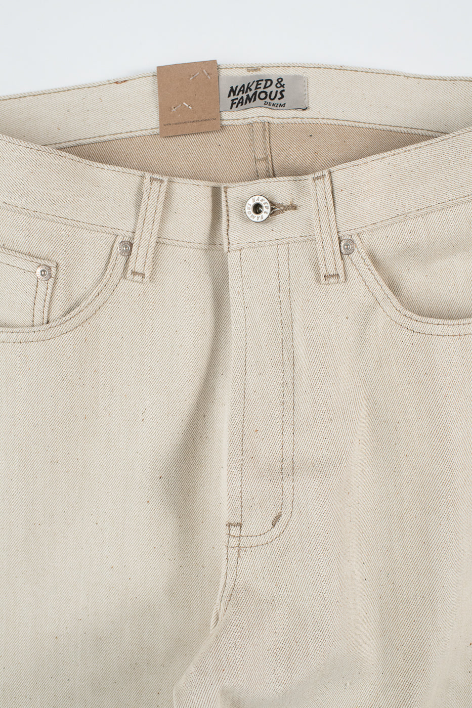 13.6oz - All Natural Ecru Foxfibre® Selvedge - True Guy