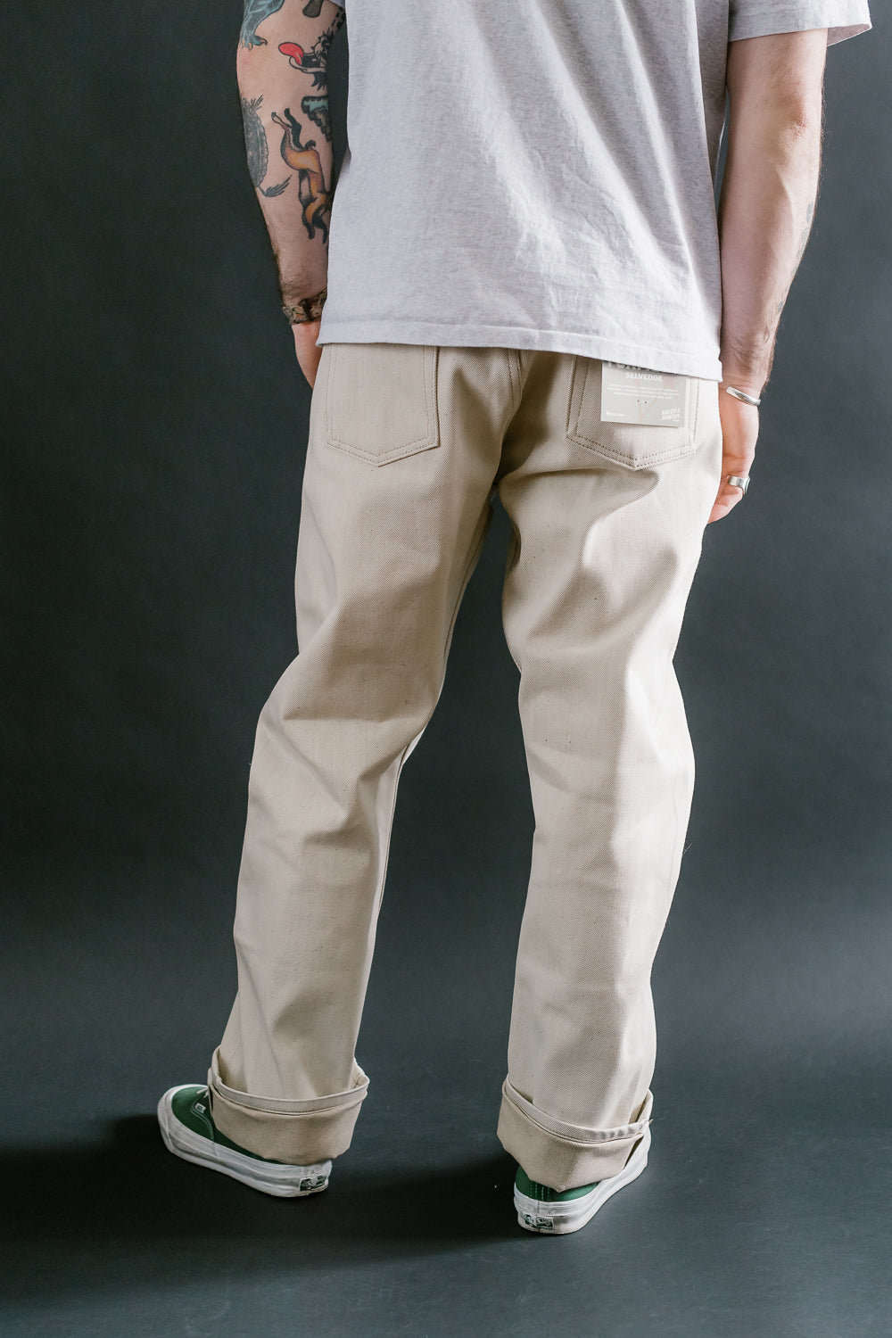13.6oz - All Natural Ecru Foxfibre® Selvedge - True Guy