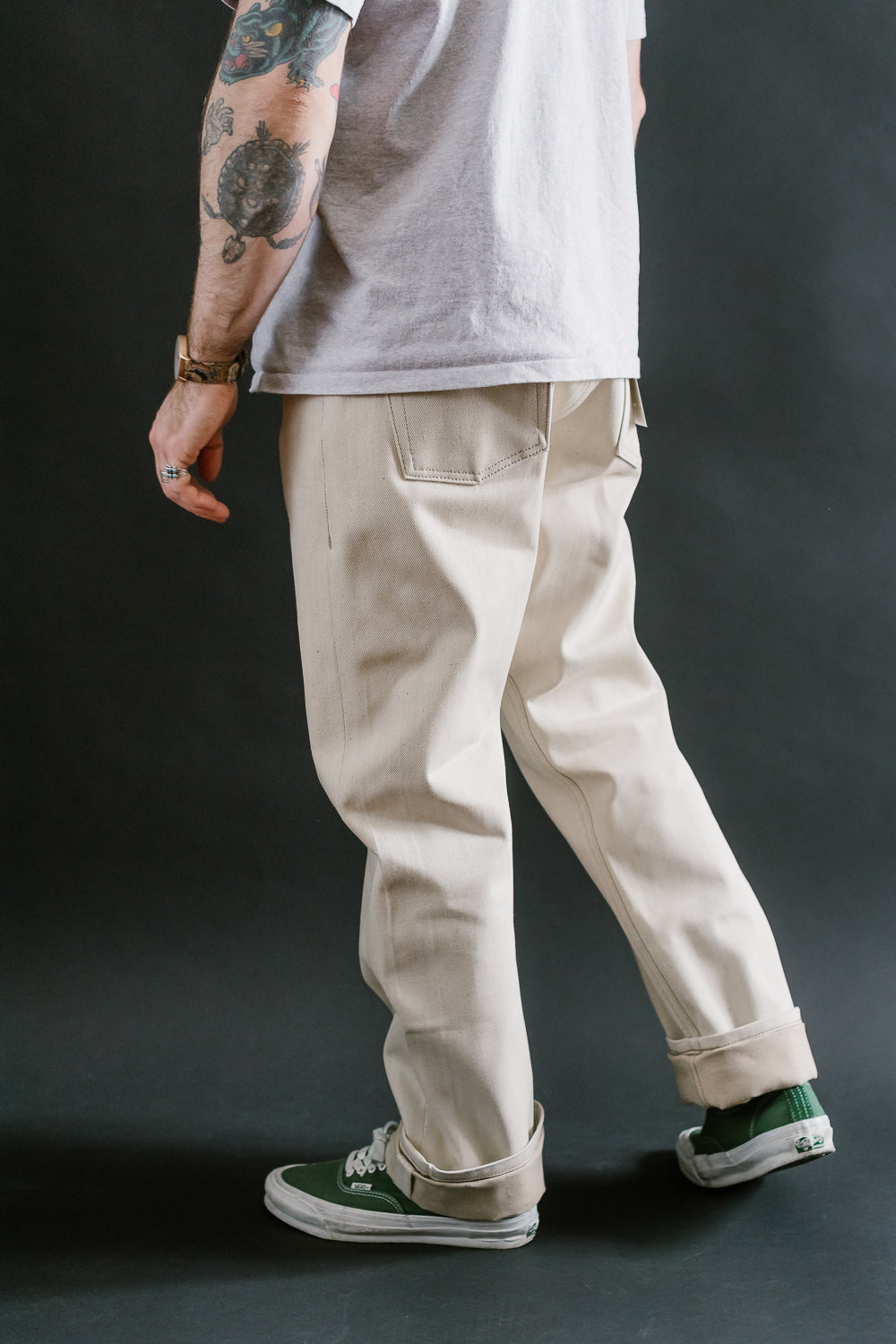 13.6oz - All Natural Ecru Foxfibre® Selvedge - True Guy