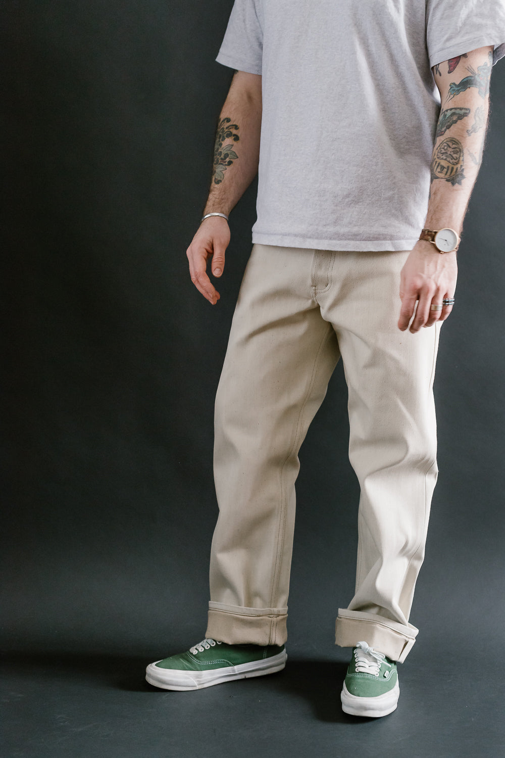 13.6oz - All Natural Ecru Foxfibre® Selvedge - True Guy