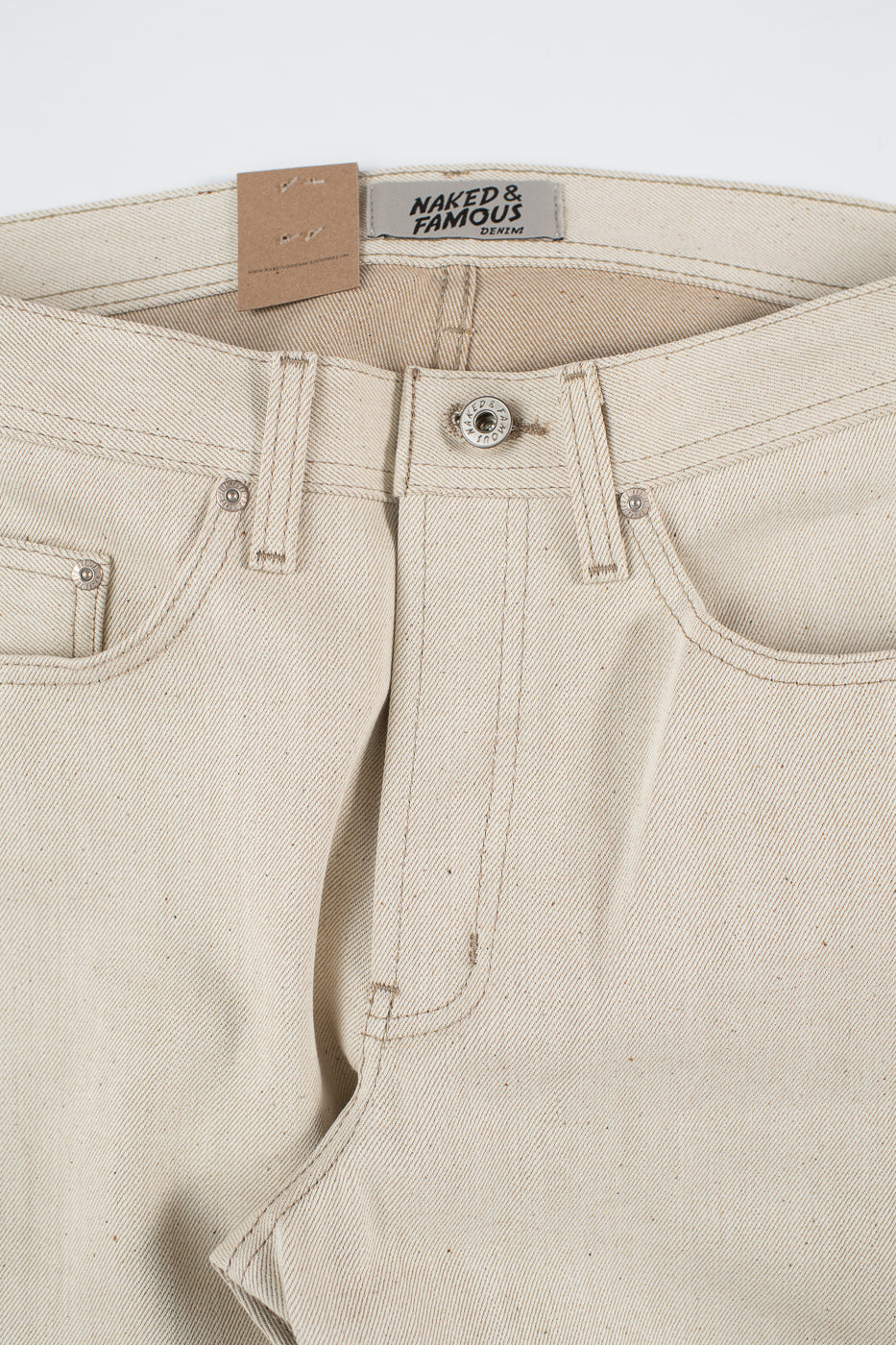13.6oz - All Natural Ecru Foxfibre® Selvedge - Weird Guy