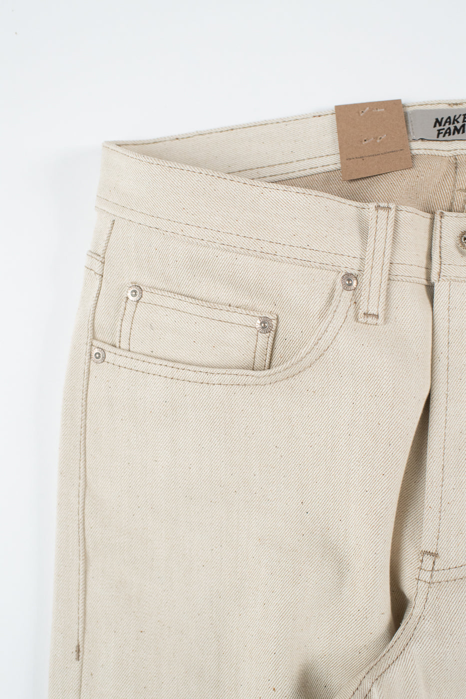 13.6oz - All Natural Ecru Foxfibre® Selvedge - Weird Guy