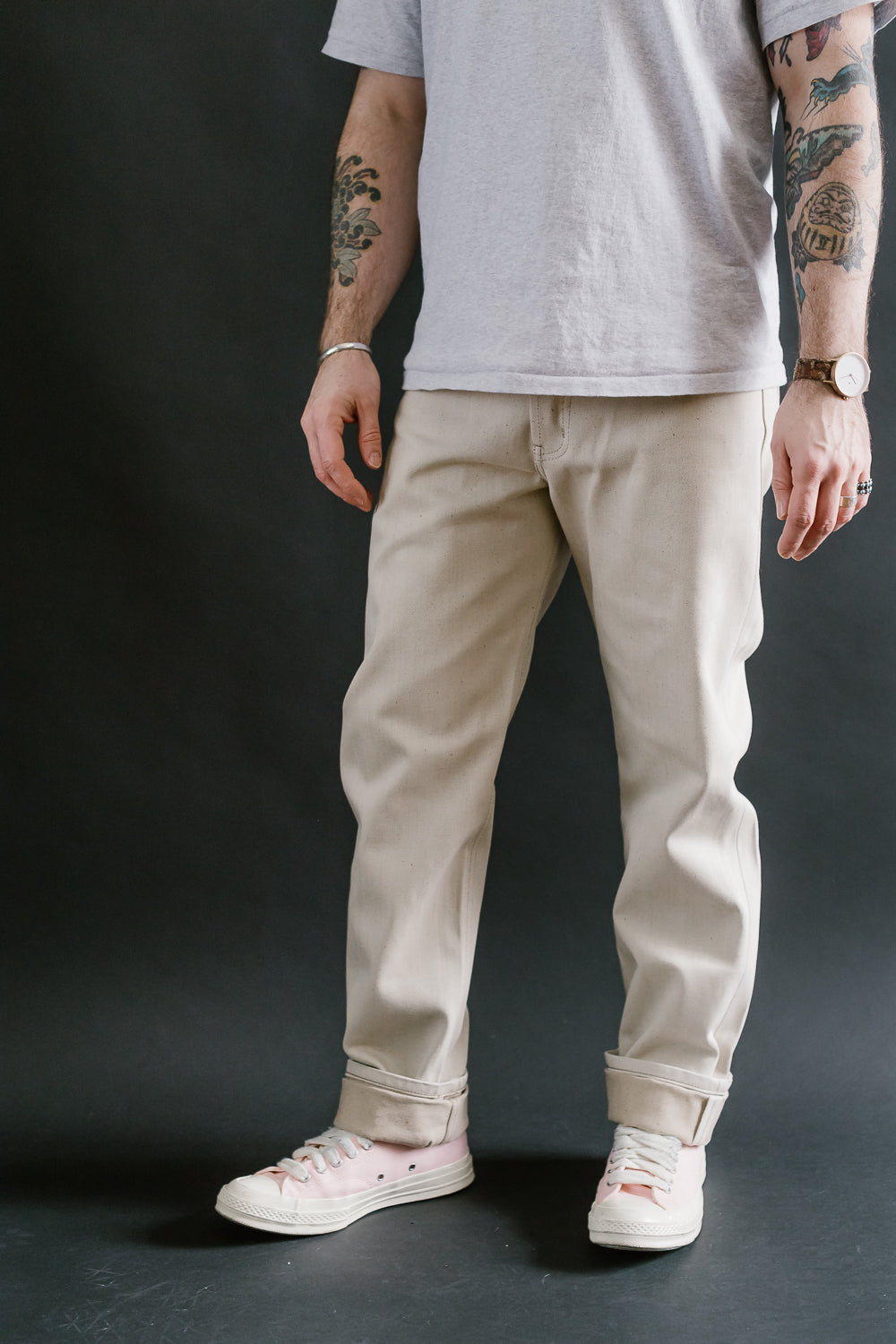 13.6oz - All Natural Ecru Foxfibre® Selvedge - Weird Guy