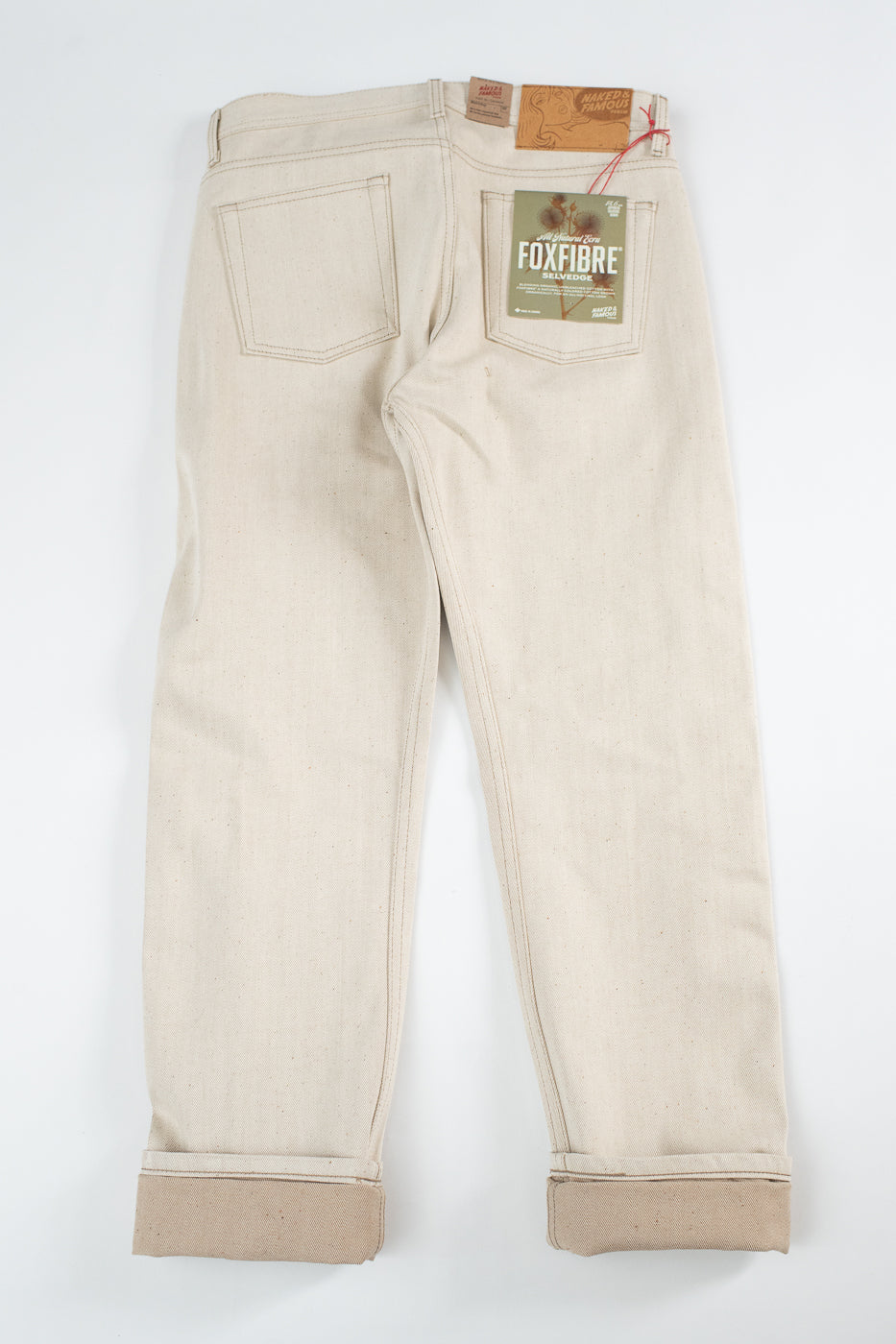 13.6oz - All Natural Ecru Foxfibre® Selvedge - Weird Guy