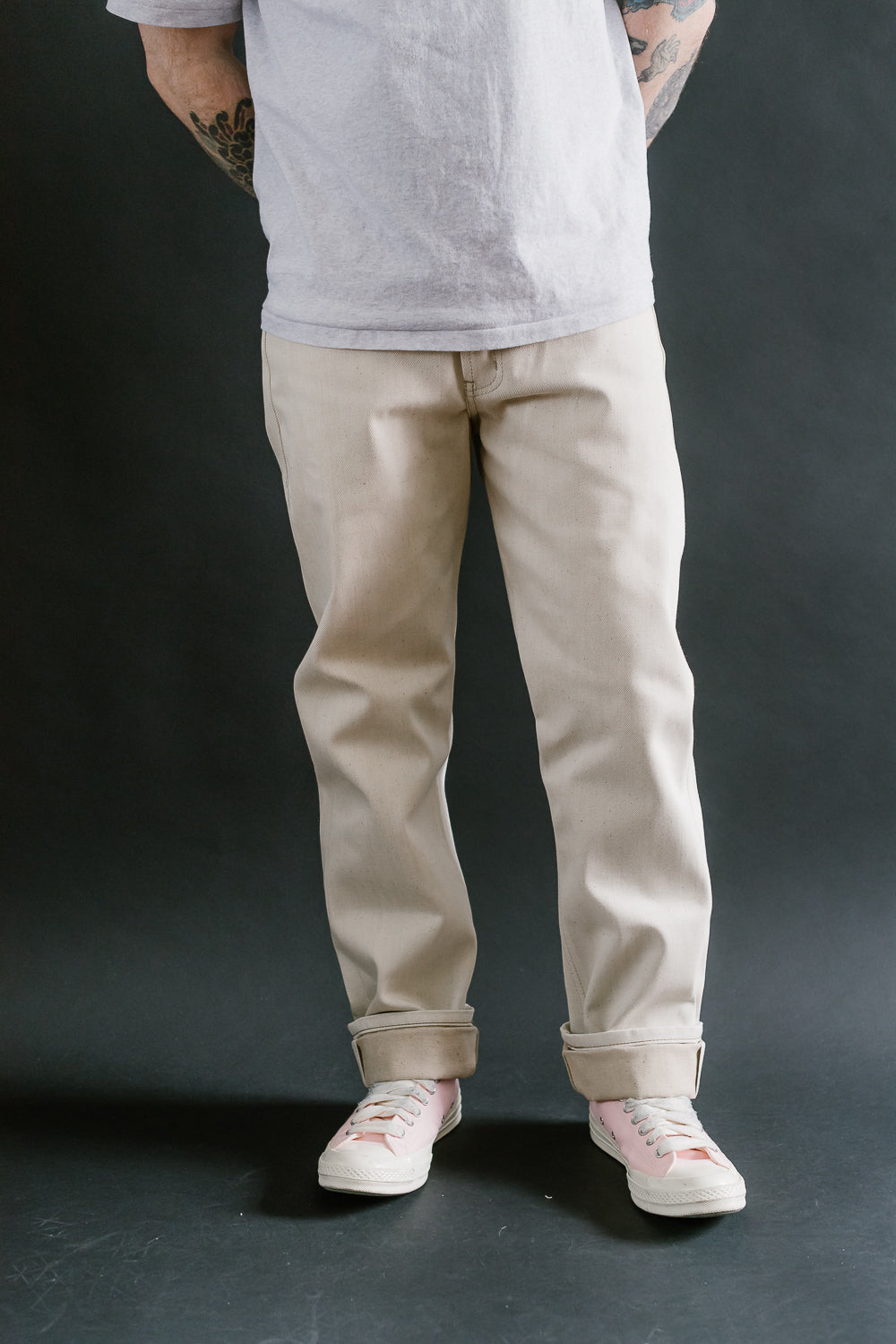 13.6oz - All Natural Ecru Foxfibre® Selvedge - Weird Guy