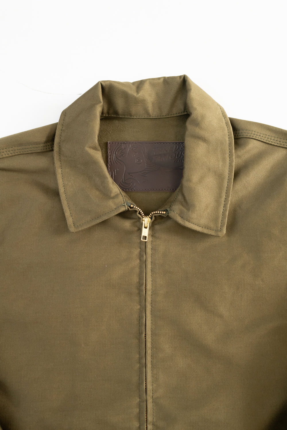Brushed Jungle Cloth Zip Jacket - Army