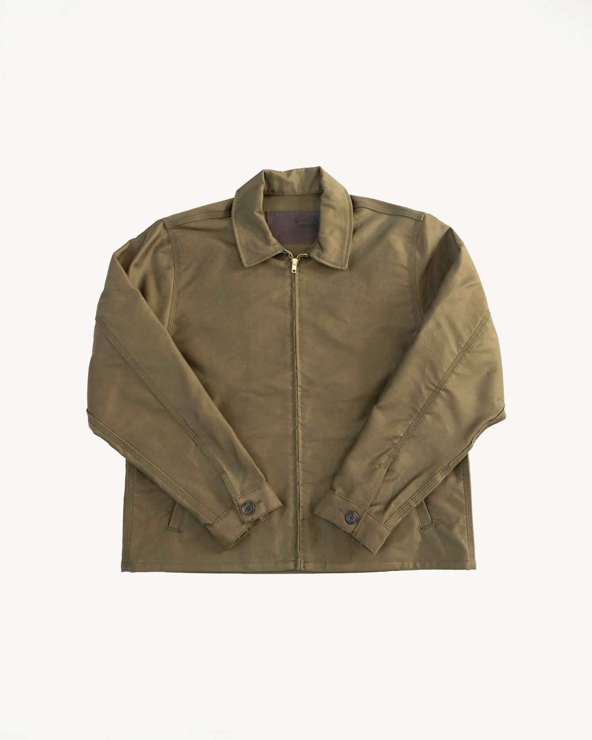 Brushed Jungle Cloth Zip Jacket - Army