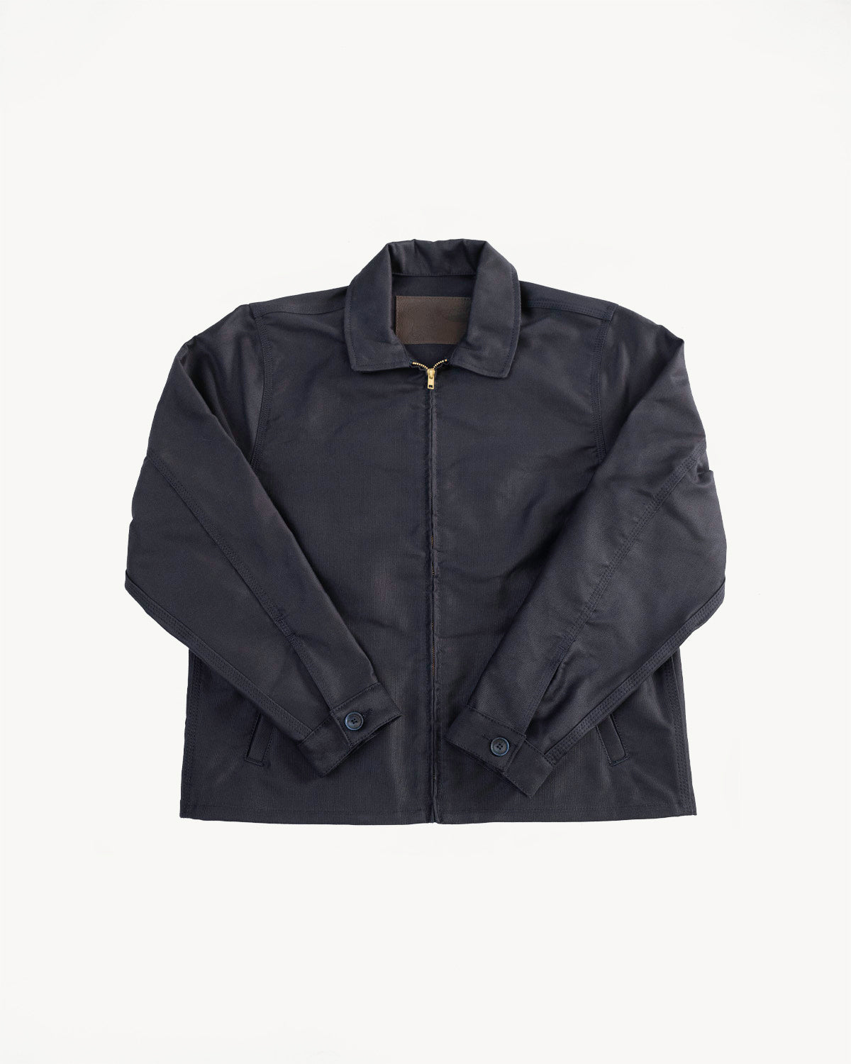 Brushed Jungle Cloth Zip Jacket - Navy