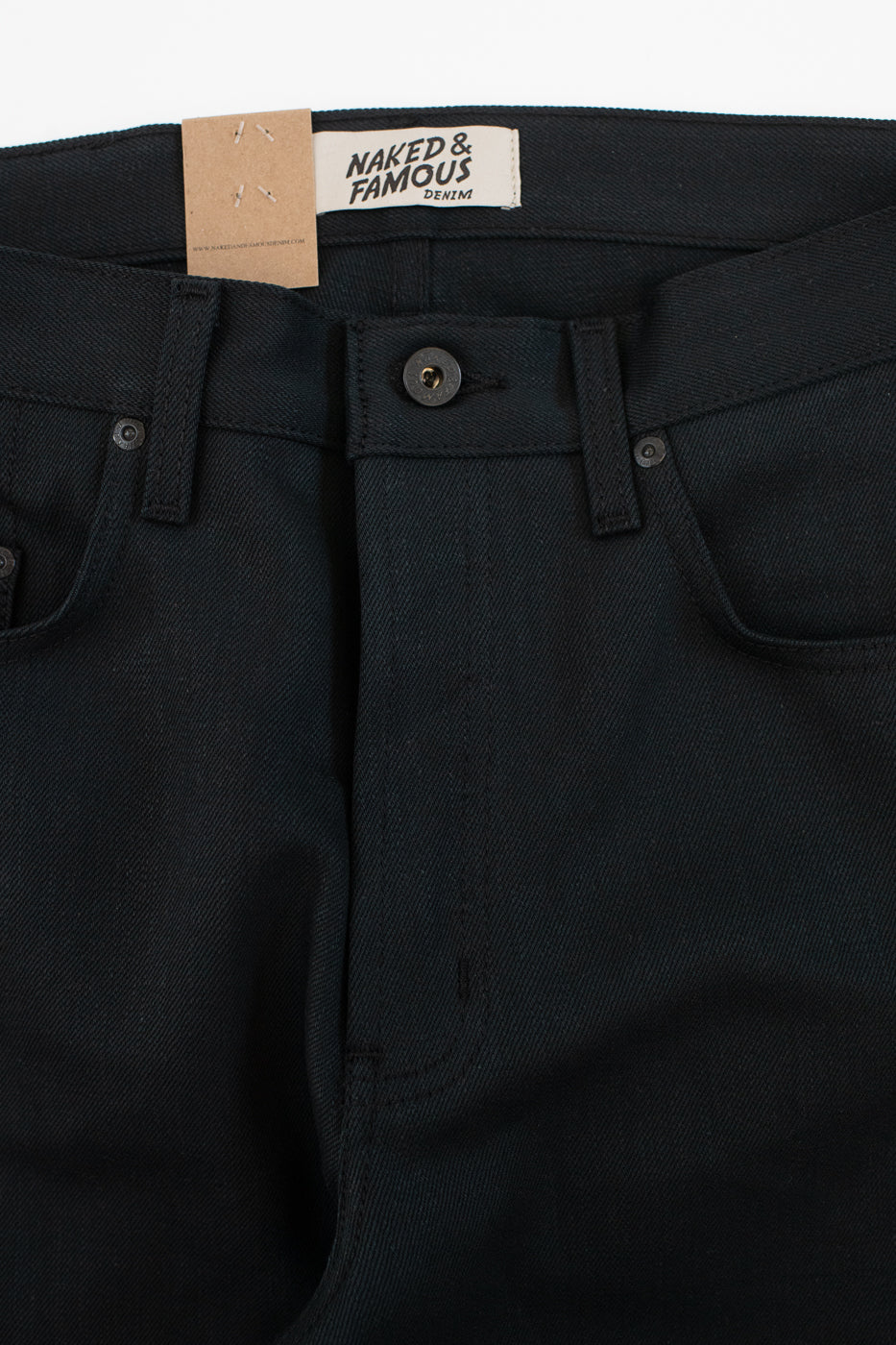 12.5oz - Forever Black Selvedge Denim - Strong Guy