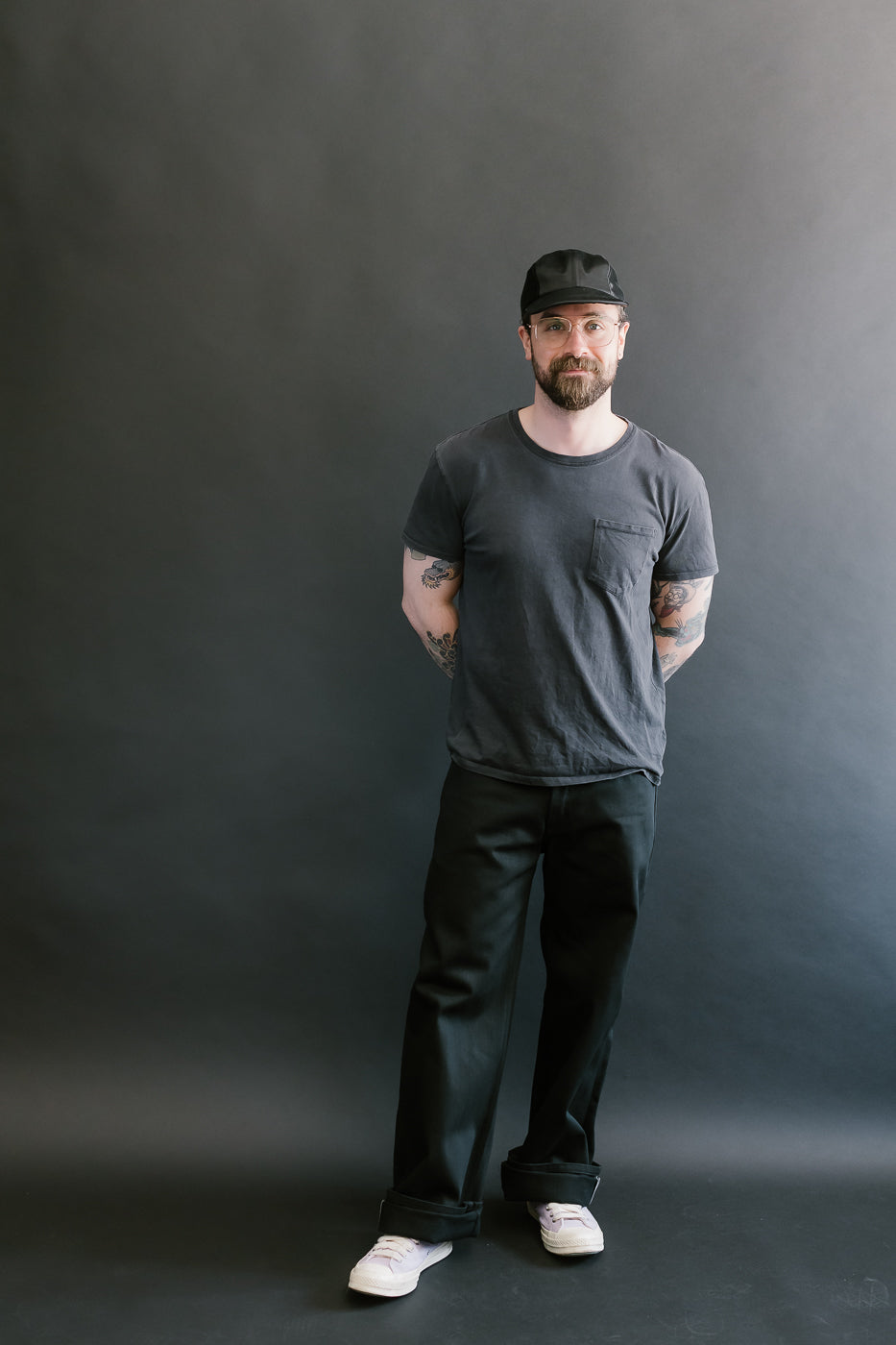 12.5oz - Forever Black Selvedge Denim - Strong Guy