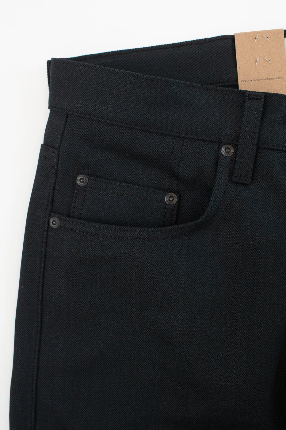 12.5oz - Forever Black Selvedge Denim - Strong Guy