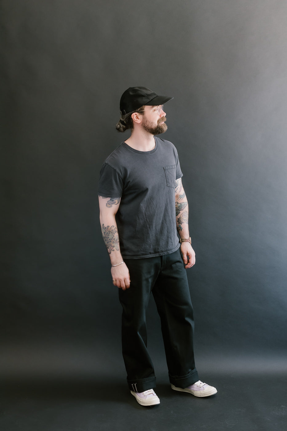 12.5oz - Forever Black Selvedge Denim - Strong Guy