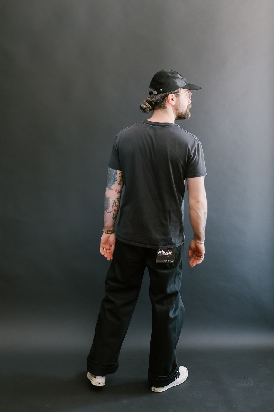 12.5oz - Forever Black Selvedge Denim - Strong Guy