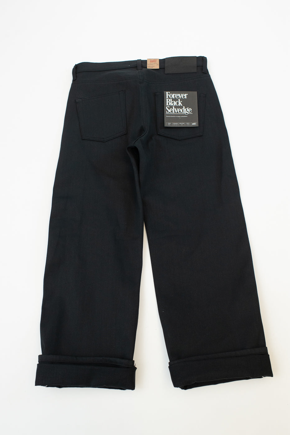 12.5oz - Forever Black Selvedge Denim - Strong Guy