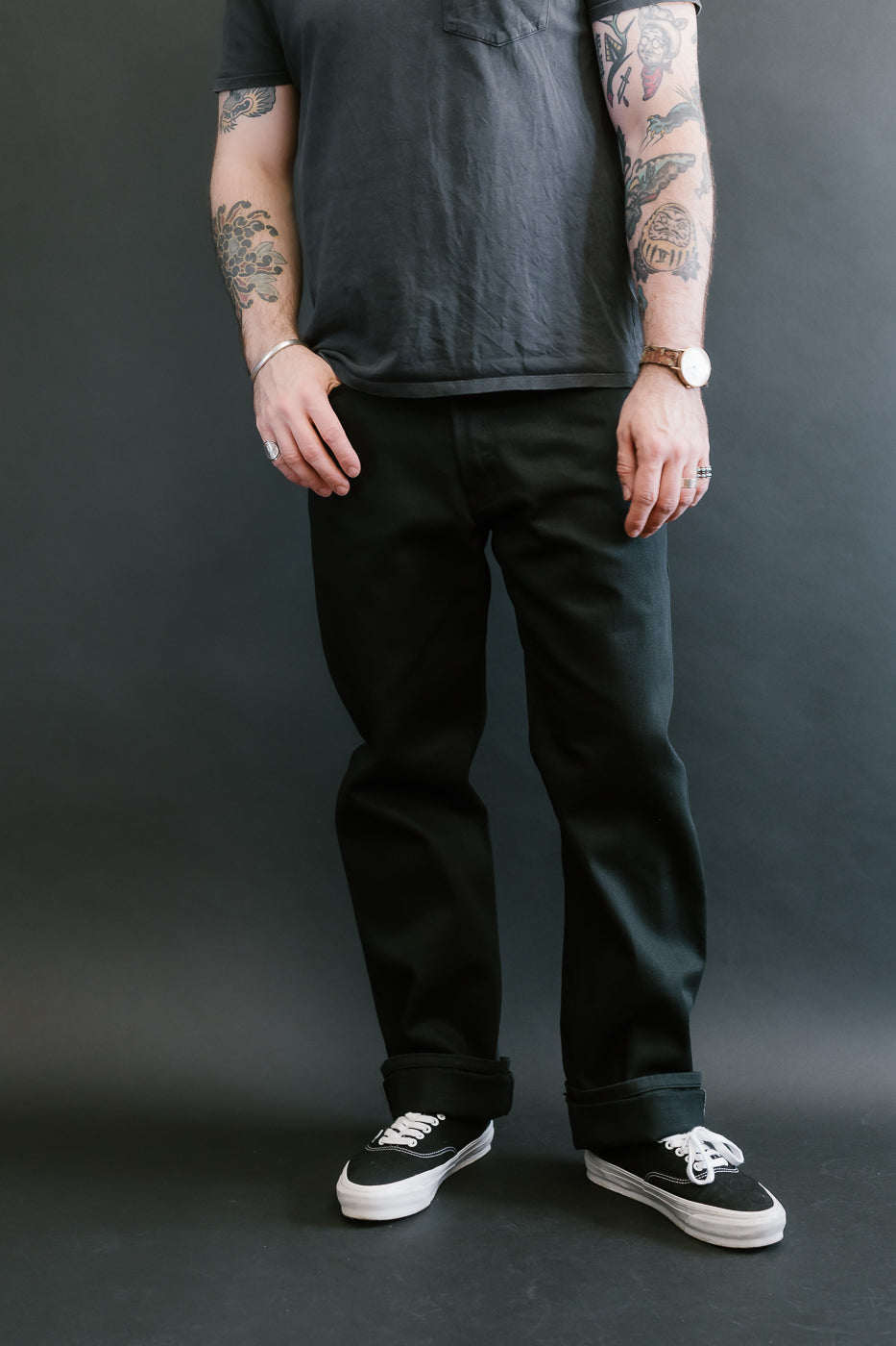 12.5oz - Forever Black Selvedge Denim - True Guy