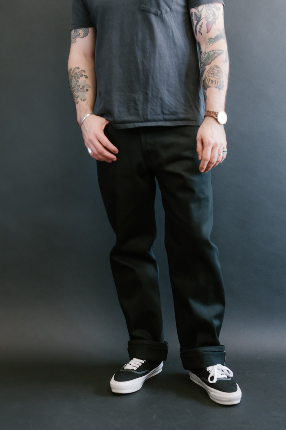 12.5oz - Forever Black Selvedge Denim - True Guy
