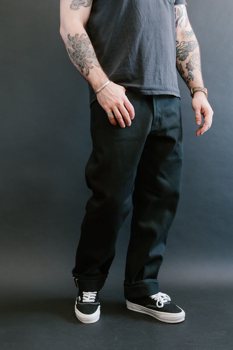 12.5oz - Forever Black Selvedge Denim - True Guy