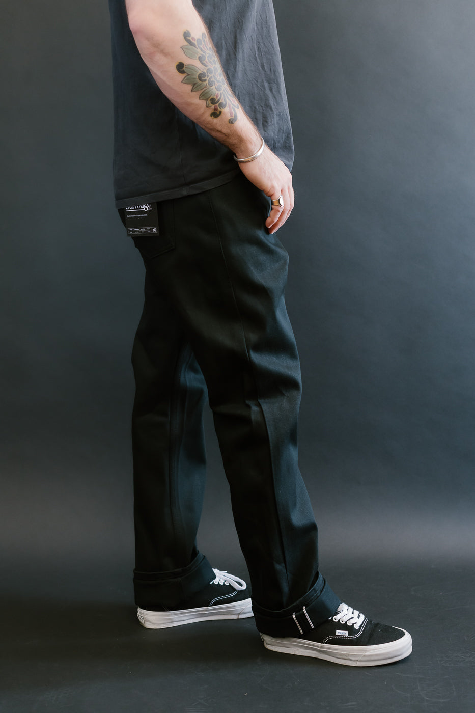 12.5oz - Forever Black Selvedge Denim - True Guy