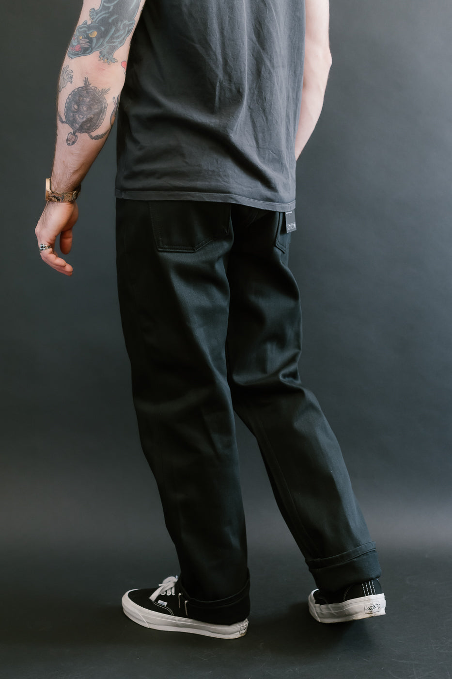12.5oz - Forever Black Selvedge Denim - True Guy