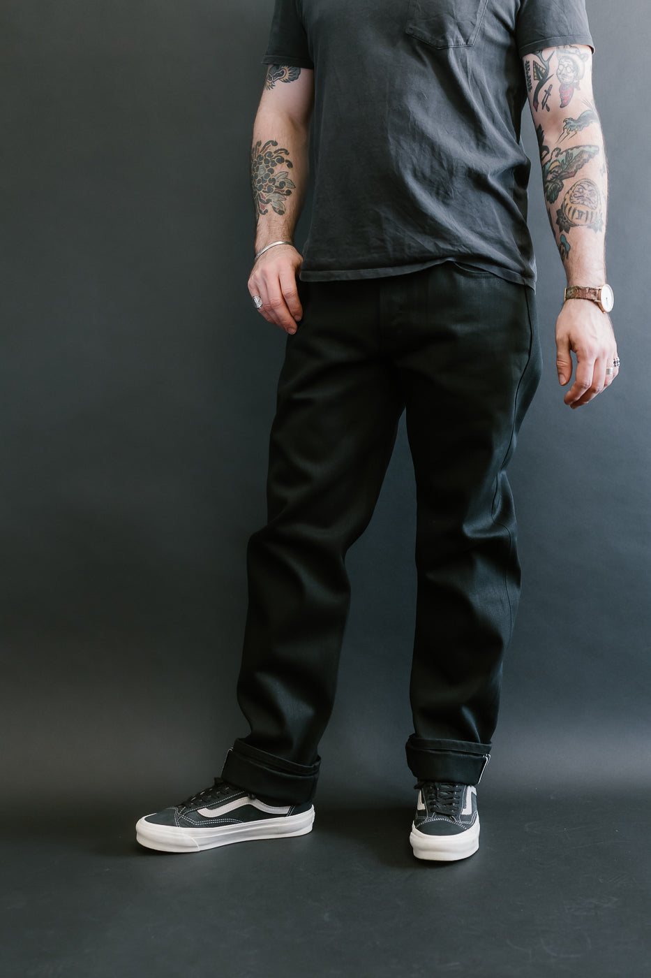 12.5oz - Forever Black Selvedge Denim - Weird Guy
