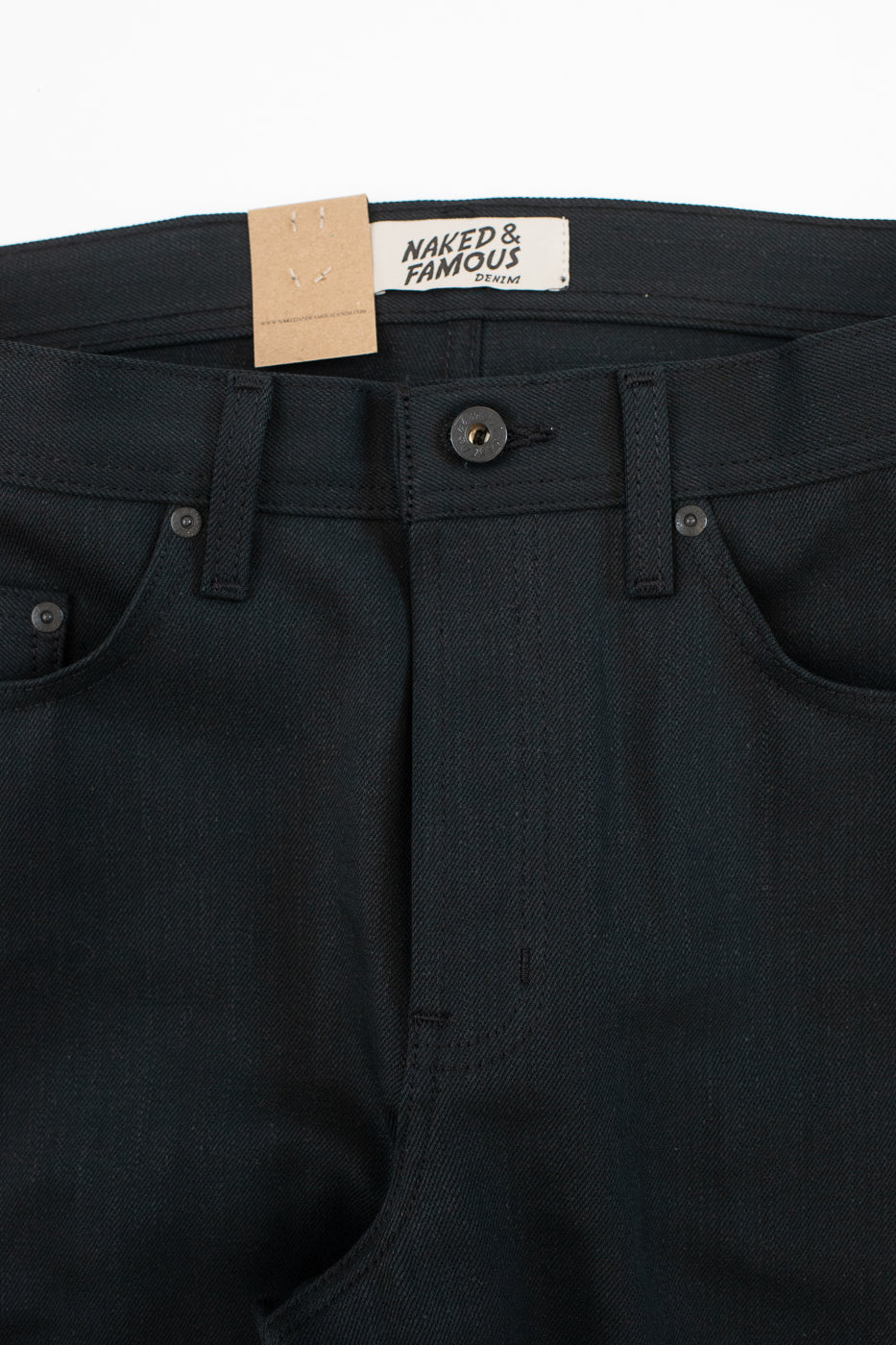 12.5oz - Forever Black Selvedge Denim - Weird Guy