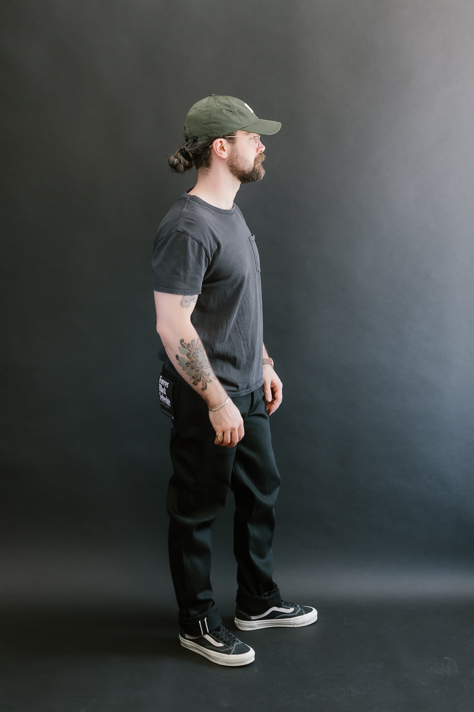 12.5oz - Forever Black Selvedge Denim - Weird Guy