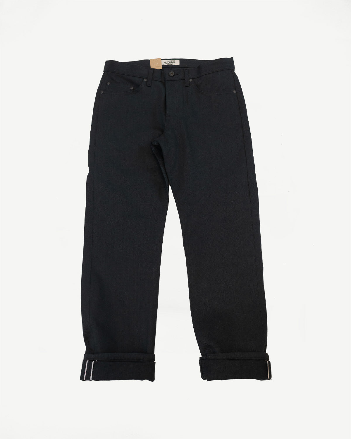 12.5oz - Forever Black Selvedge Denim - Weird Guy