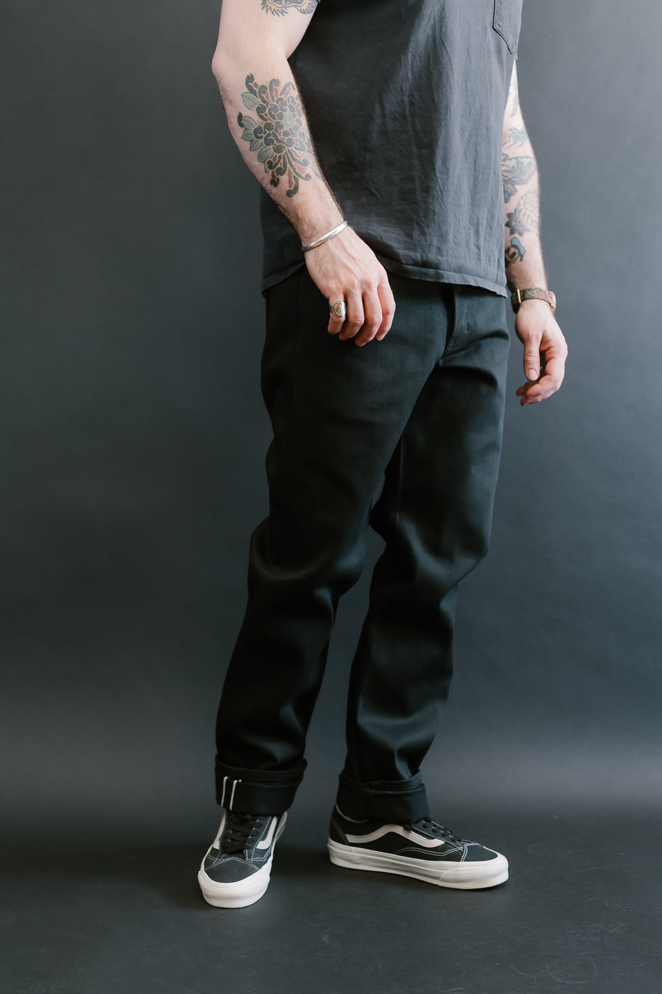 12.5oz - Forever Black Selvedge Denim - Weird Guy
