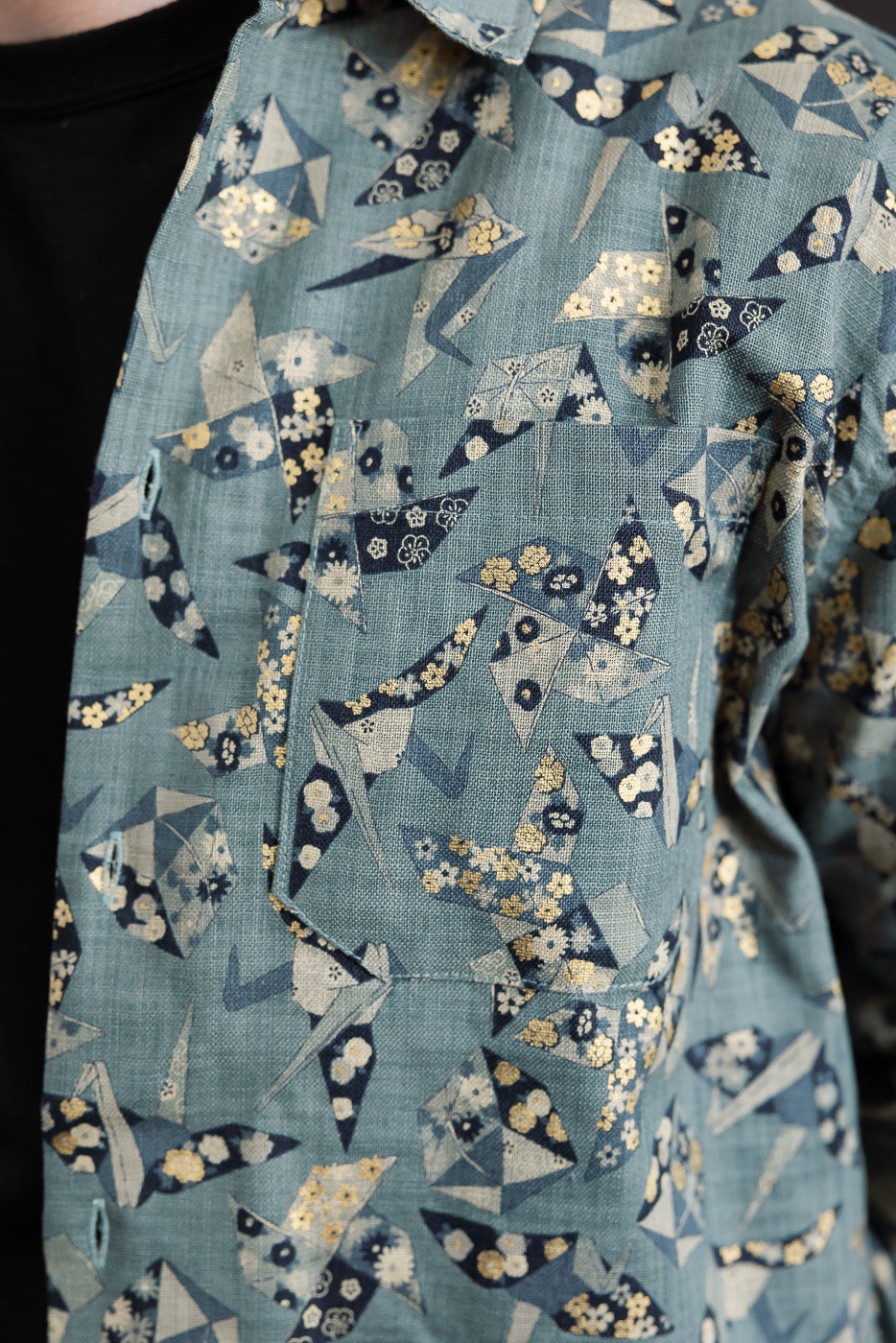 True Shirt - Oragami Poplin - Blue