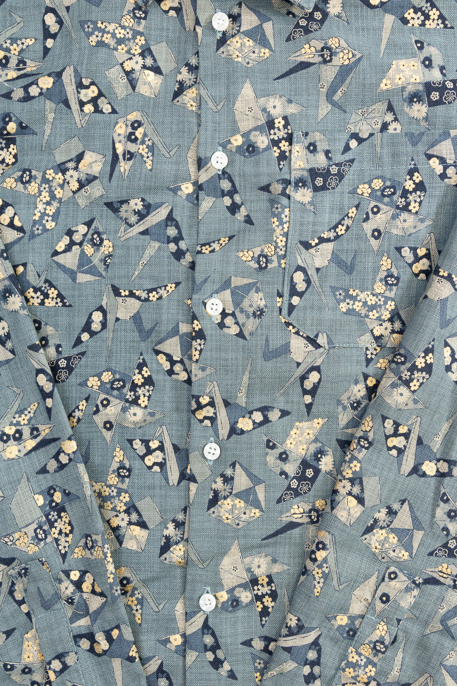 True Shirt - Oragami Poplin - Blue