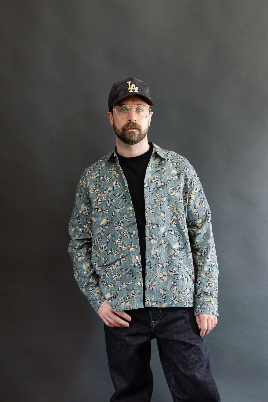 True Shirt - Oragami Poplin - Blue