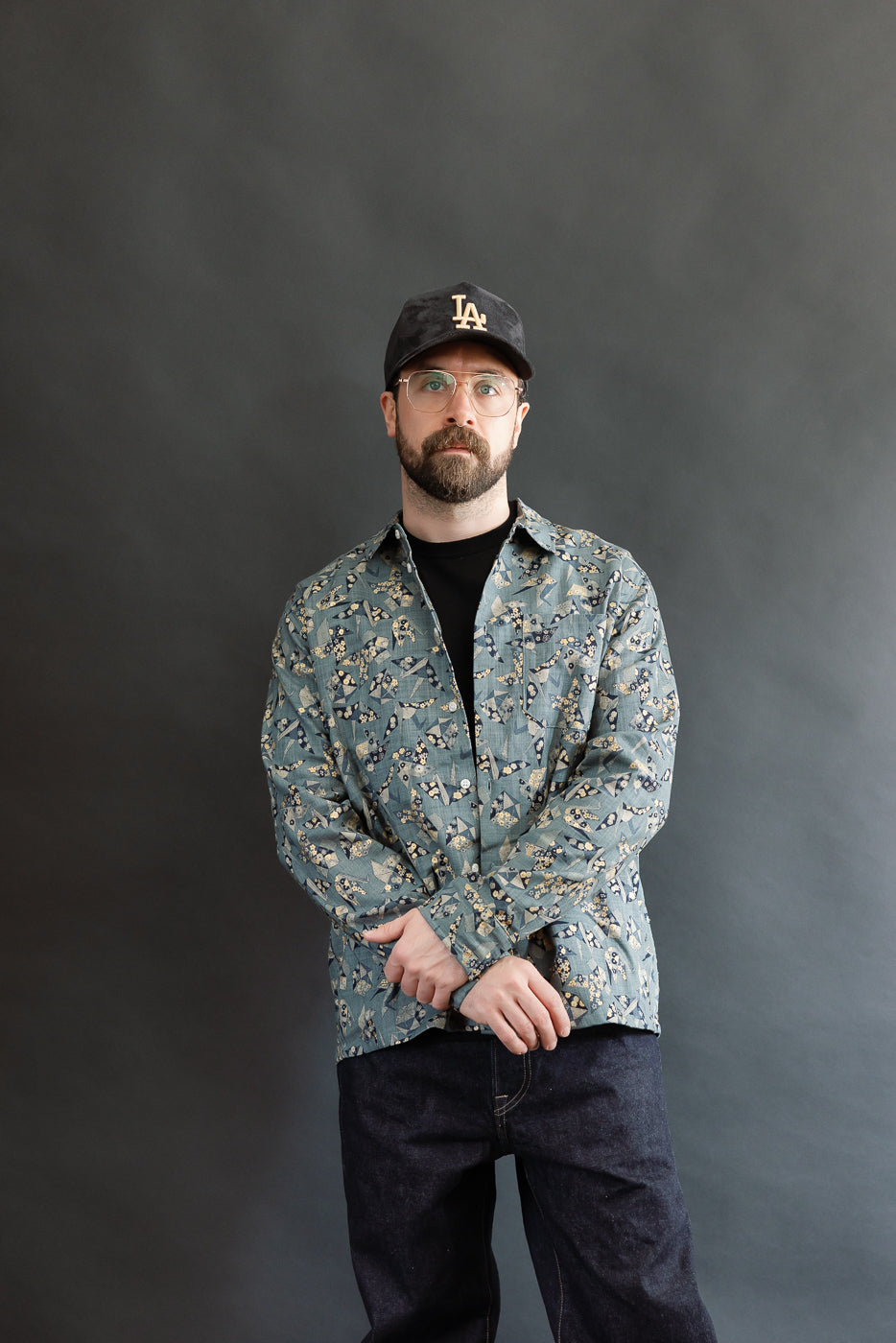 True Shirt - Oragami Poplin - Blue