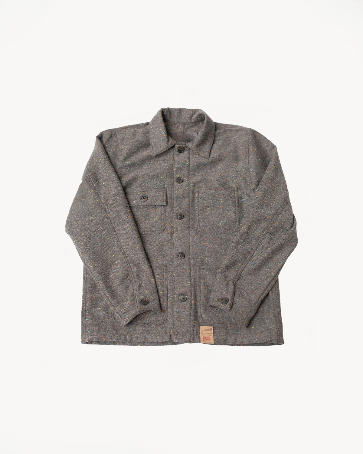 Wool Blend Multi-Nep Chore Coat - Brown