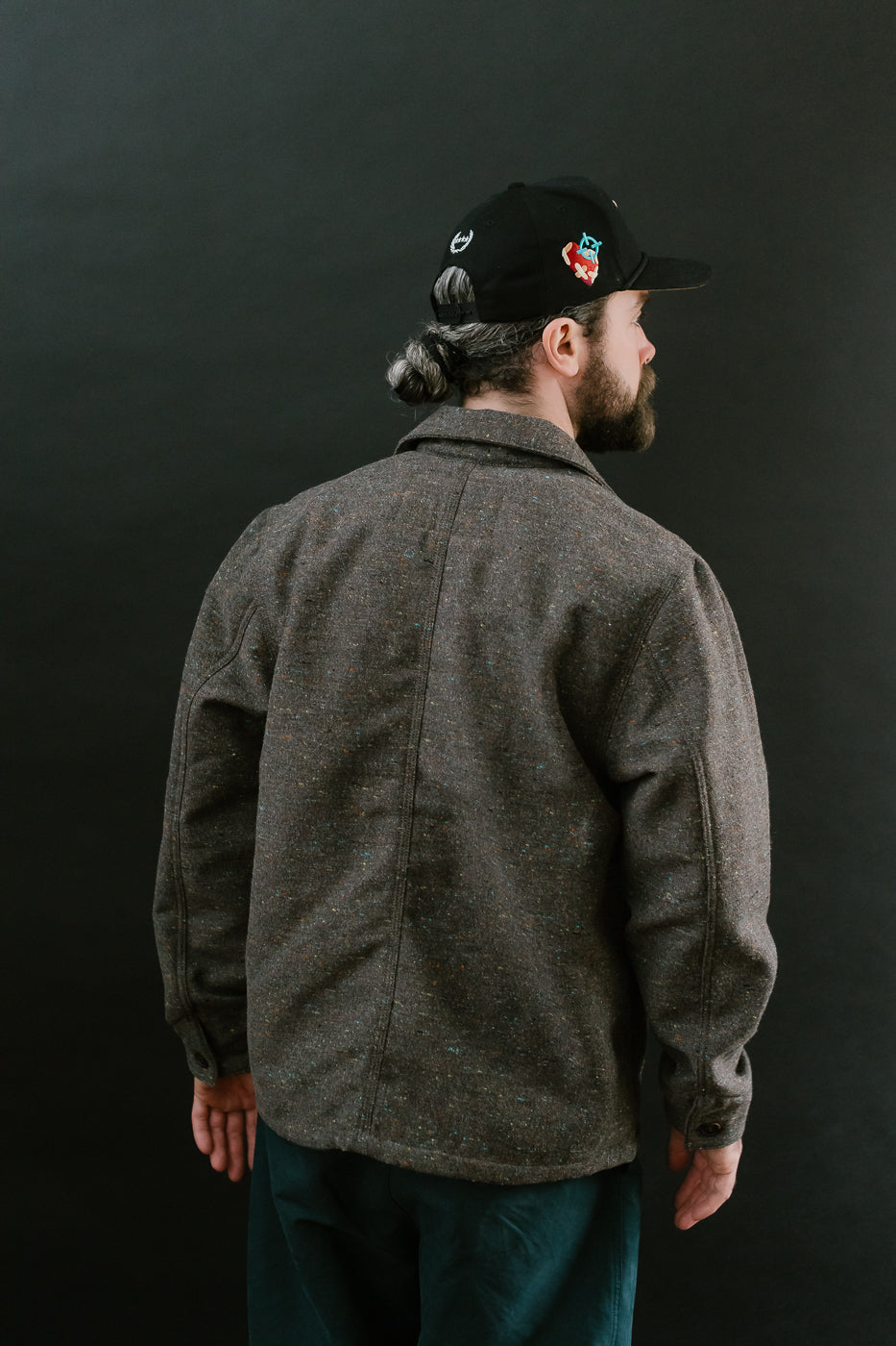 Wool Blend Multi-Nep Chore Coat - Brown