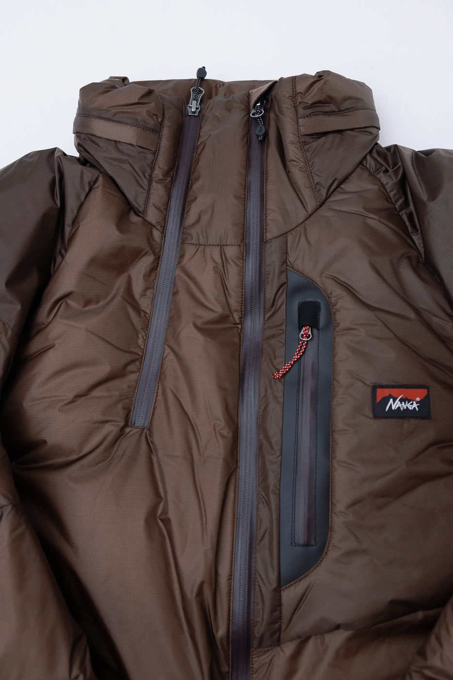 Aurora Light Down Stand Collar Jacket Mikami - Brown | Dant