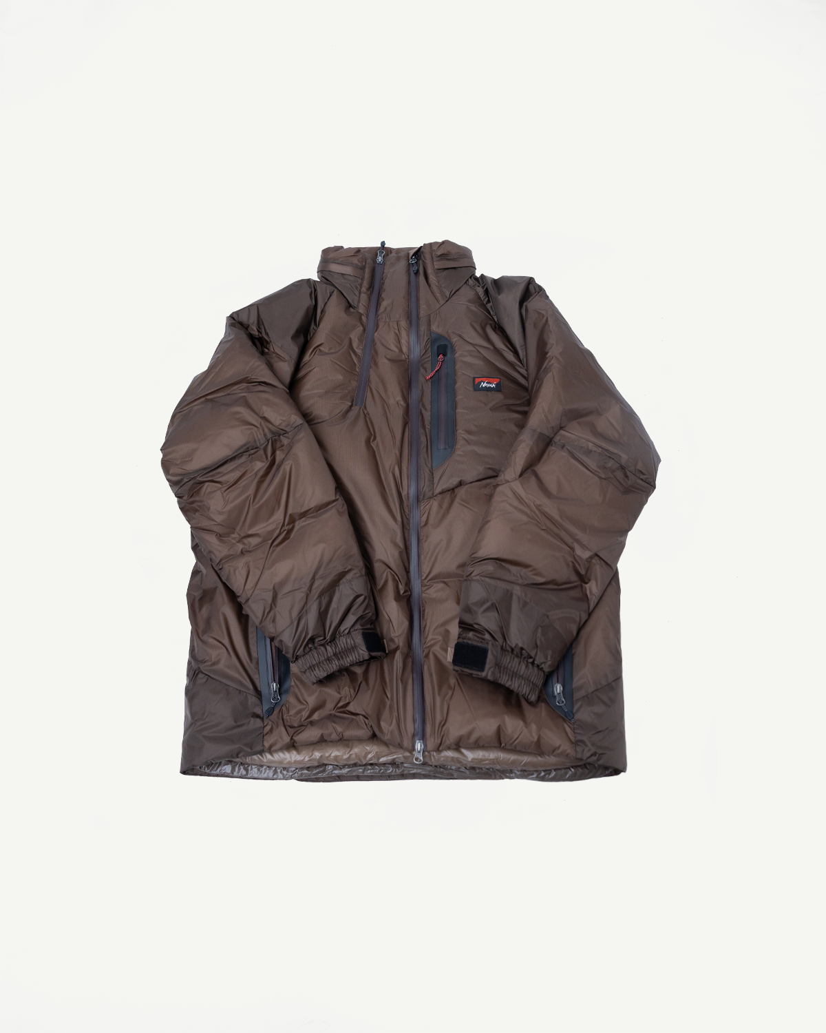 Aurora Light Down Stand Collar Jacket Mikami - Brown | Dant Aurora Light Down Stand Collar Jacket Mikami - Brown | Dant