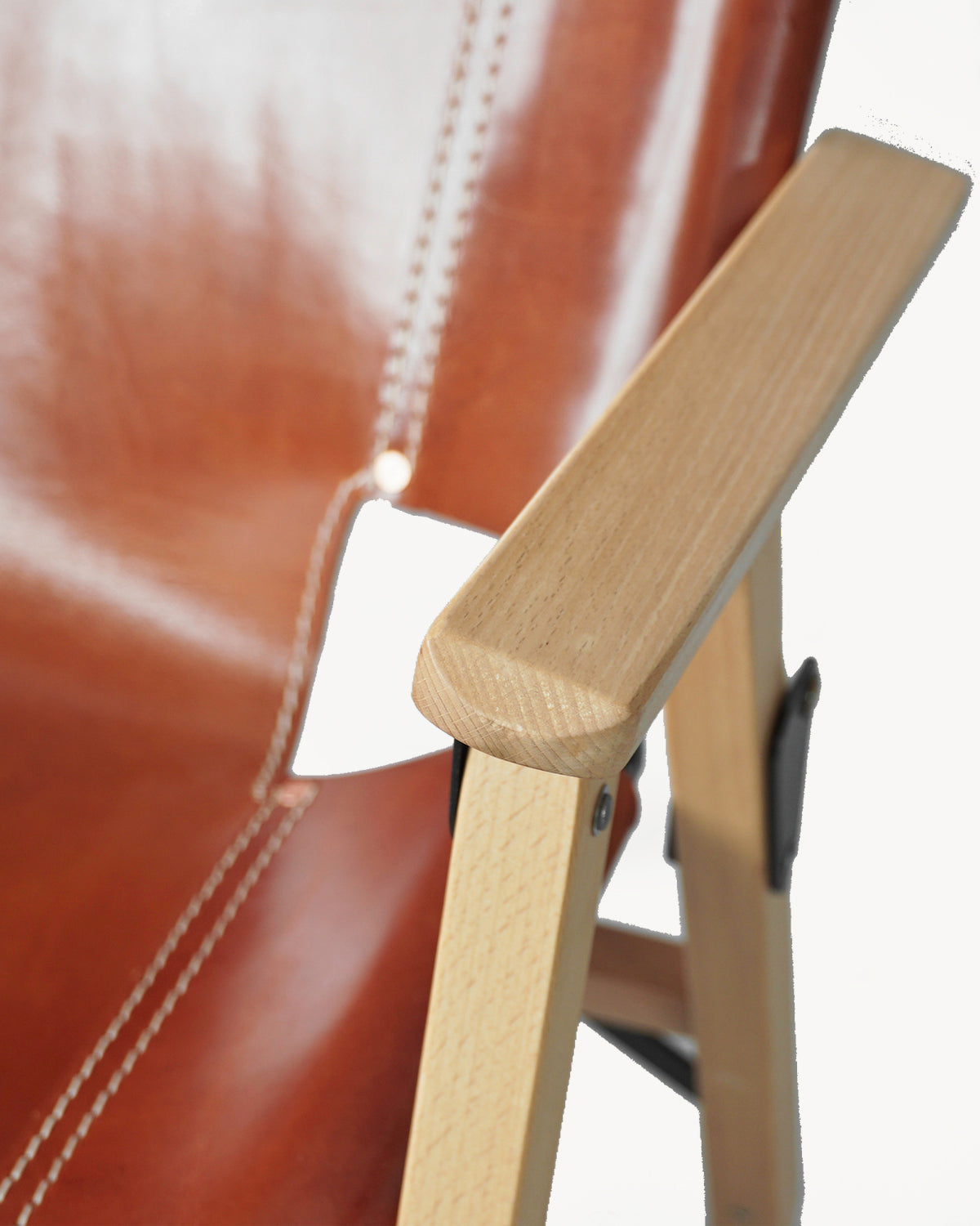 OGL-OD-WD-CHAIR-V2 - 'Only Good Life' Kermit Outdoor Folding Camp Chair - Tan Leather