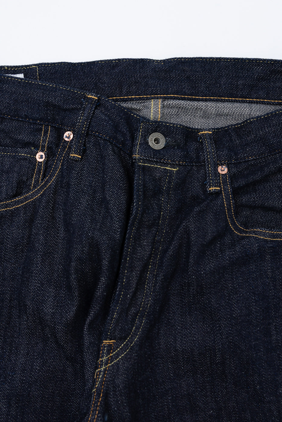 222-Kiraku - 12oz Natural Indigo Selvedge Denim - Super Wide