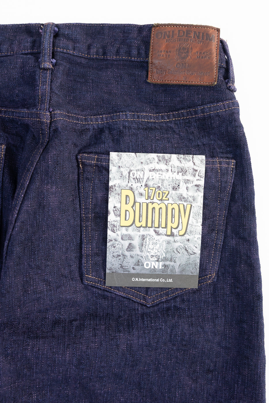 277BUM-MU - 17oz Bumpy Denim Murasaki - Just Right Straight | Dant